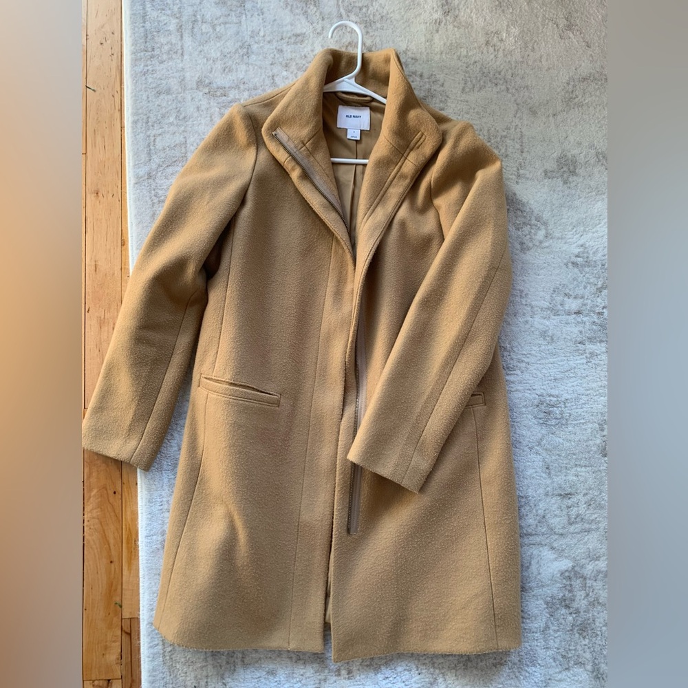 Old Navy Women’s Long Line Camel Coat